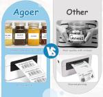 Sticky Printer Labels - 1000 Self-Adhesive Rolls