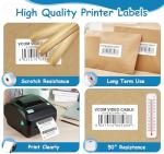 Sticky Printer Labels - 1000 Self-Adhesive Rolls