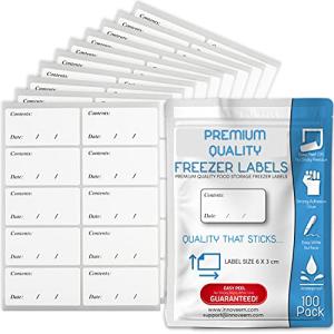 Innoveem Easy Peel Off Freezer Labels - 100 Pack