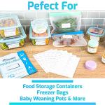 Innoveem Easy Peel Off Freezer Labels - 100 Pack