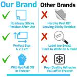 Innoveem Easy Peel Off Freezer Labels - 100 Pack