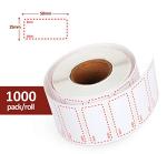 1000 Self-Adhesive Freezer Food Labels – White/Red