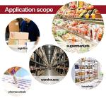 1000 Self-Adhesive Freezer Food Labels – White/Red