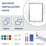 Magnetic Dry Erase Whiteboard with Markers and Magnets