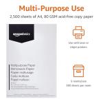 Amazon Basics A4 Multi-Purpose Printer Paper, 2500 Sheets