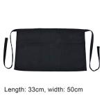 Nuoshen Black Waist Apron 2-Pack with Pockets