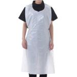 1000 White Disposable Plastic Aprons for Adults