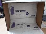 1000 White Disposable Plastic Aprons for Adults