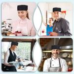 KALIONE 3-Pack Adjustable Chef Hats and Caps