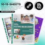 100 A4 Plastic Punch Pockets for Filing