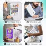 100 A4 Plastic Punch Pockets for Filing