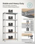 SONGMICS 5-Tier Heavy-Duty Steel Shelving Units