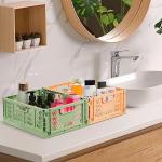 Bossjoy Foldable Plastic Storage Crate Set