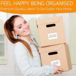 45 Pack Large Waterproof Storage Box Labels