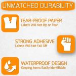 45 Pack Large Waterproof Storage Box Labels