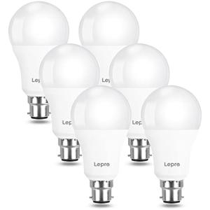 Warm White Bayonet LED Bulbs, Pack of 6