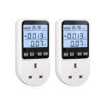 Power Usage Monitor 2 Pack with LCD Display