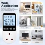 Power Usage Monitor 2 Pack with LCD Display