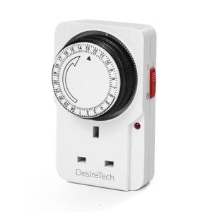 Desiretech 24-Hour Plug-In Timer Switch for Appliances