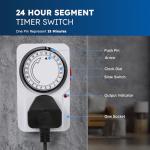 Desiretech 24-Hour Plug-In Timer Switch for Appliances