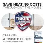 Vellure® Door Draft Excluder Strip for Energy Saving