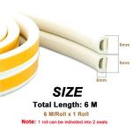 Self-Adhesive Weather Stripping Tape for Doors