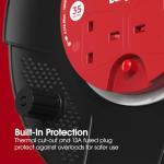 35m Heavy Duty Cable Reel with 4 Sockets