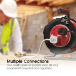 35m Heavy Duty Cable Reel with 4 Sockets