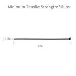 XINGO 1000 Pack Black Premium Nylon Cable Ties