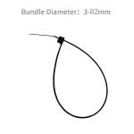 XINGO 1000 Pack Black Premium Nylon Cable Ties