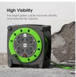 15m Heavy Duty 4 Socket Extension Cable Reel