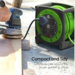 15m Heavy Duty 4 Socket Extension Cable Reel