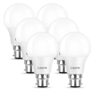 Warm White LED Bayonet Light Bulbs, Pack of 6