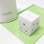 EXTRASTAR 3-Way Mains Plug Adapter Pack of 2