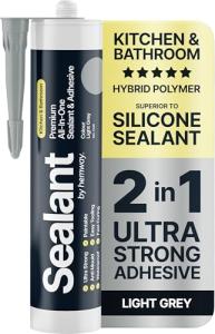 Light Grey Waterproof Sealant & Adhesive - 300 ml