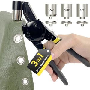 HAPDEN 600-Piece Eyelet Punch Kit with Bag