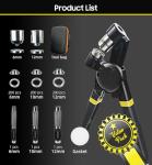 HAPDEN 600-Piece Eyelet Punch Kit with Bag