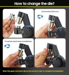 HAPDEN 600-Piece Eyelet Punch Kit with Bag