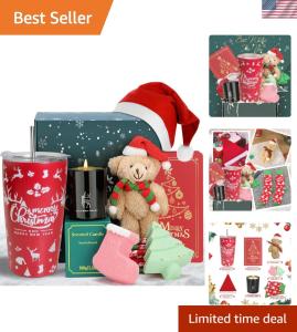 Luxury 8-Pc Christmas Gift Basket for Her