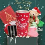 Luxury 8-Pc Christmas Gift Basket for Her