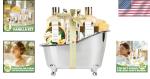 Delightful Gift Basket with Vanilla Bath Essentials