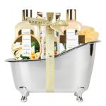 Delightful Gift Basket with Vanilla Bath Essentials