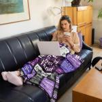 Cozy Best Friend Throw Blanket Gift for Her