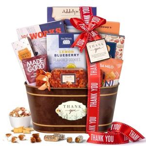 Thank You Gift Basket with Sweets and Treats