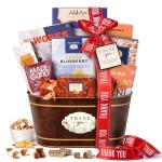 Thank You Gift Basket with Sweets and Treats