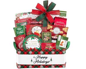 Christmas Joy Holiday Treats Gift Basket