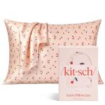Cherry Print Satin Pillowcase for Quality Sleep