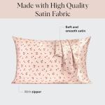 Cherry Print Satin Pillowcase for Quality Sleep