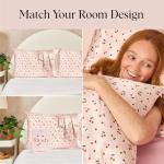 Cherry Print Satin Pillowcase for Quality Sleep