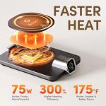 Smart Heated Mug Warmer Set for Cozy Days
